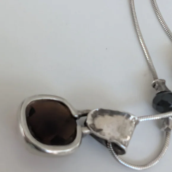 Silpata Smoky Topaz And Sterling Silver Necklace - Picture 6 of 10